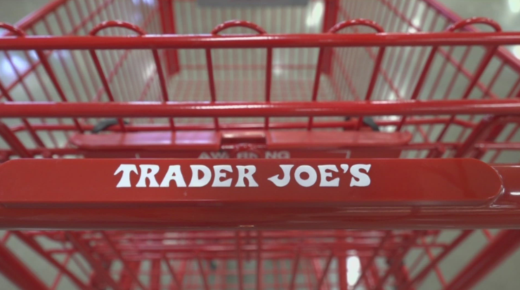 Image of a shopping card with Trader Joe's written on the handle